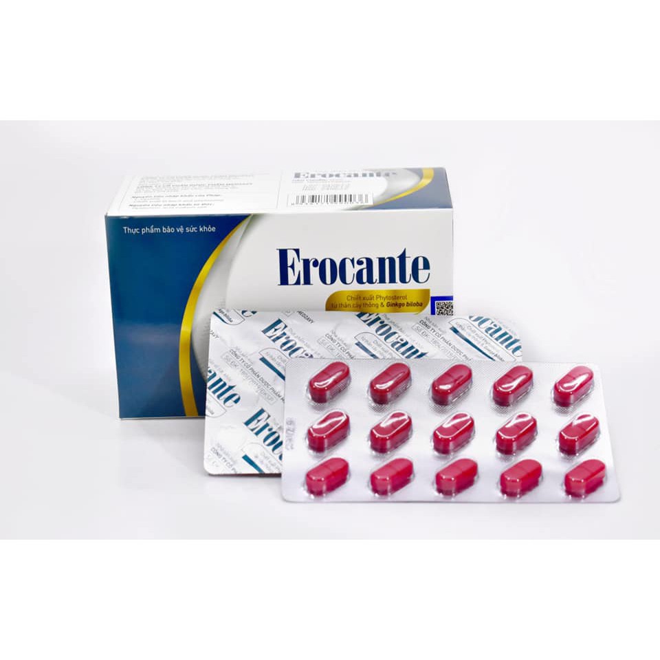 🔥SIÊU GIÁ TỐT 🔥 VIÊN UỐNG EROCANTE GIẢM RỤNG TÓC, KÍCH THÍCH MỌC TÓC VÀ HỖ TRỢ ĐEN TÓC