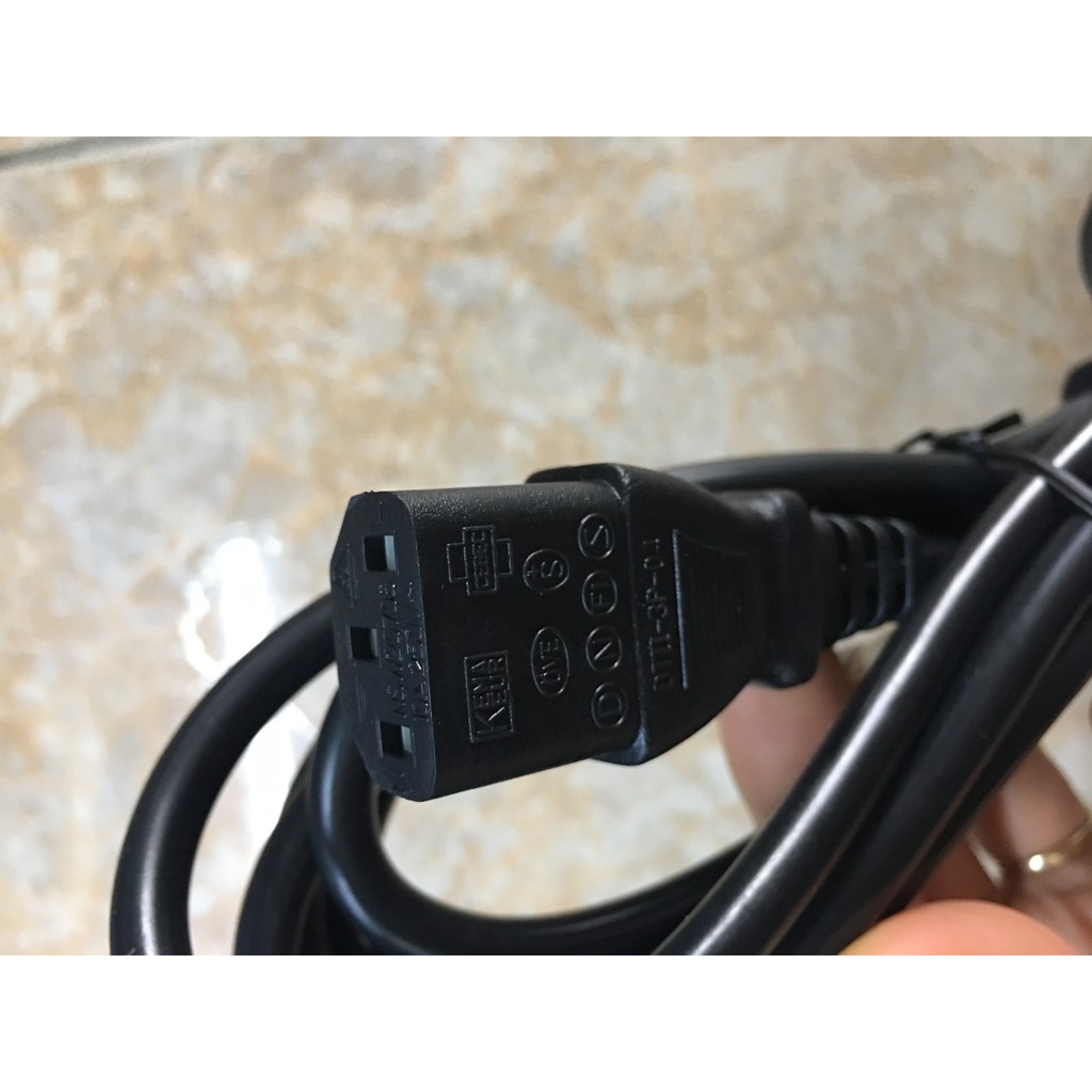 Dây nguồn PC 2.4m 3 chân dẹt LÕI ĐỒNG XỊN 3*1mm
