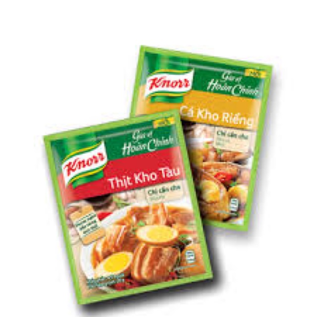1 Gói gia vị Cá kho riềng + 1 gói Thịt kho tàu
