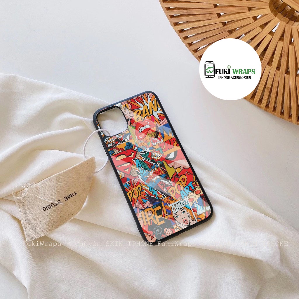 Ốp Lưng Kính Cường Lực / Case Chống Vỡ Dành Cho 13ProMax 12ProMax 11ProMax X XSMAX Fukishop