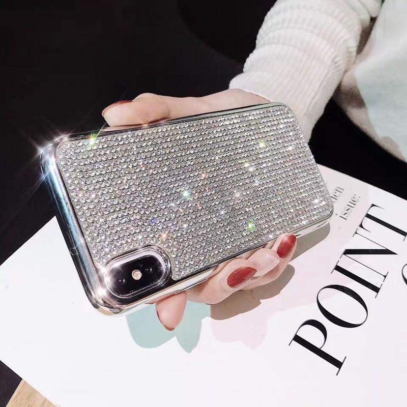 Ốp Điện Thoại Dẻo Đính Đá Sang Trọng Chống Sốc Cho Oppo Reno 7Z 8 7 6 5 Pro R11S R15 Pro R17 Reno 2