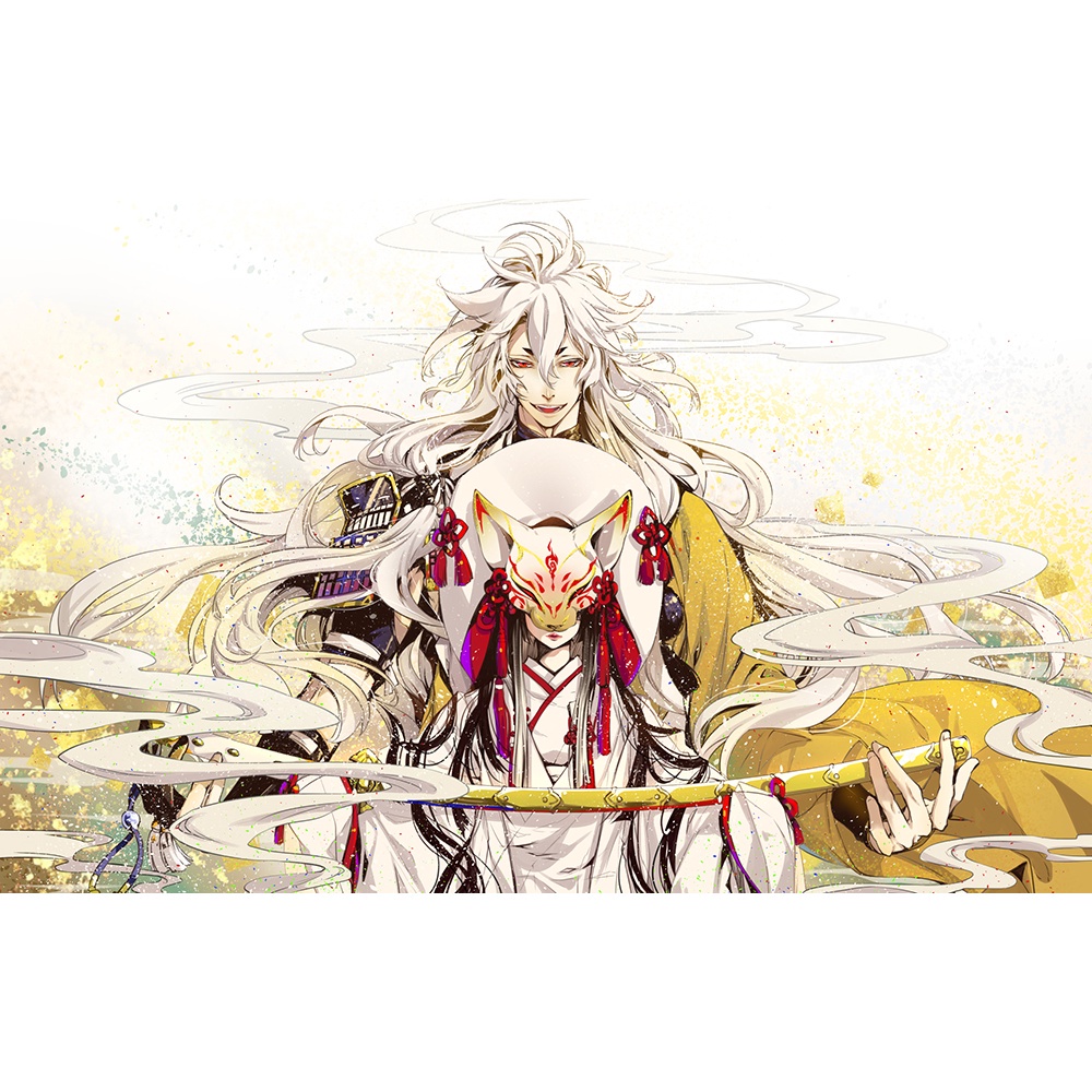 Poster A3 dán tường Anime, decal 30x42 trang trí có keo Touken Ranbu Wallpapers 1