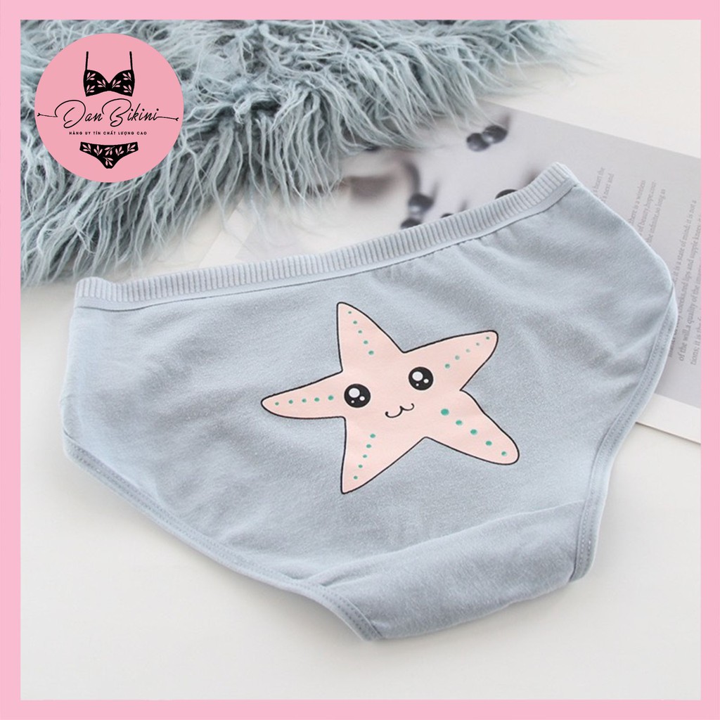 Quần Lót Nữ ❤️FREESHIP❤️ Quần Lót Cotton 100% cạp chun thoáng mát mềm mại 💞 Quần Lót set nàng tiên cá dễ thương mã 3775 | BigBuy360 - bigbuy360.vn