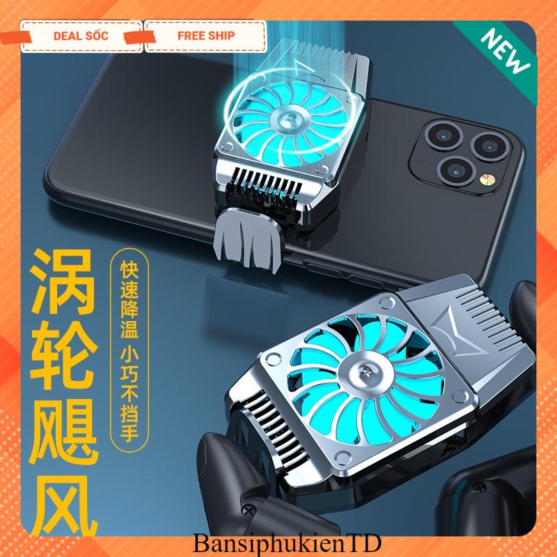 Quạt tản nhiệt điện thoại sò lạnh G6 , H15 chơi PUBG FF ROS Kẹp 2 chiều