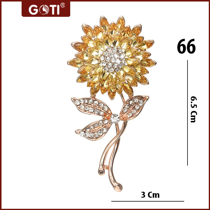 GOTI - Set Ghim Cài Áo Hình Hoa Cao Cấp Sang Trọng Kiểu Charm Trang Trí Váy Đầm Dành Cho Nữ SET05