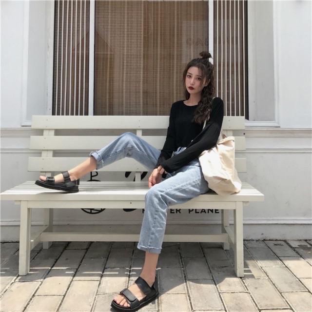 Áo croptop nữ trơn dài tay thun da cá mềm mại bao xinh - CRT01