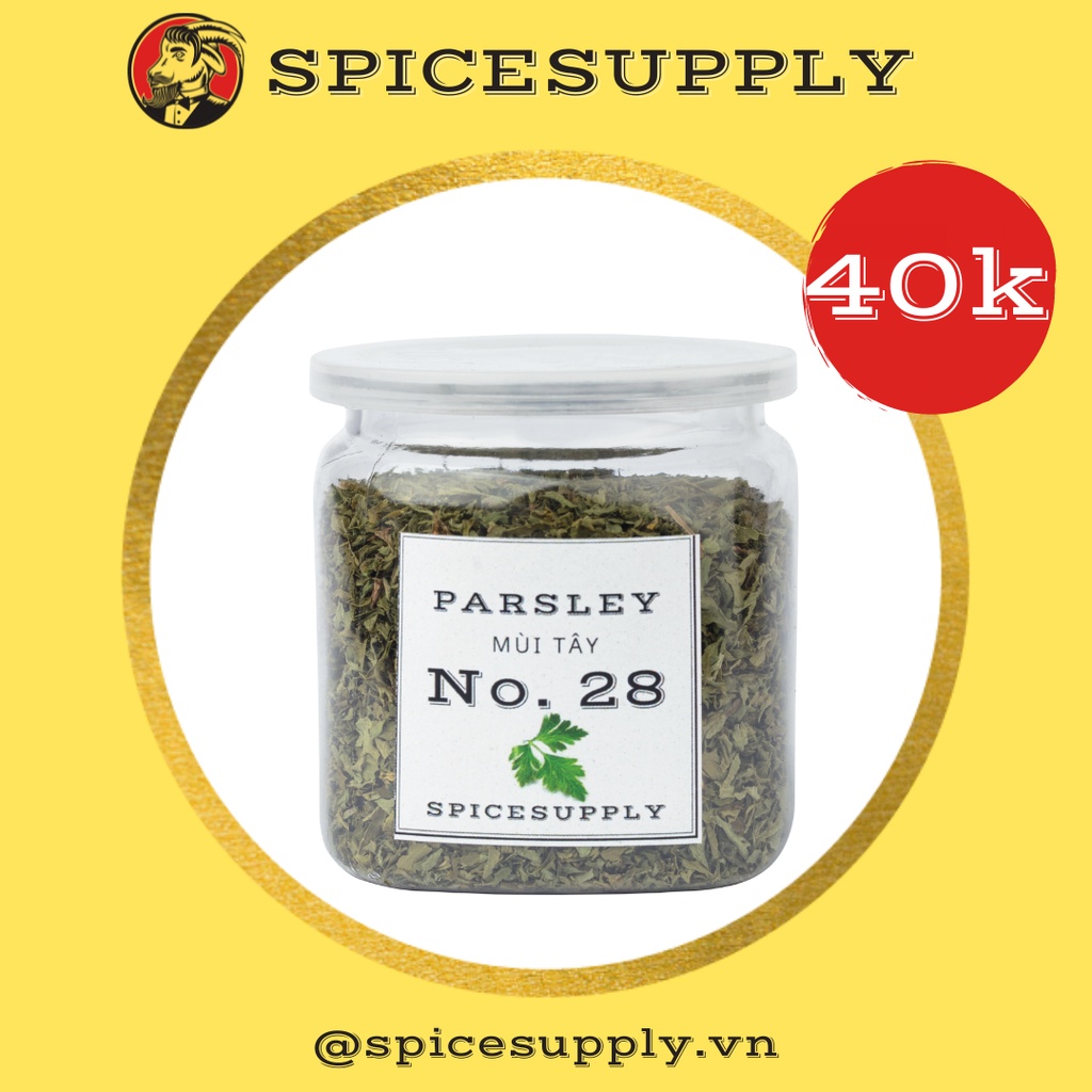 Parsley Lá Mùi tây Ngò Tây sấy khô nhập khẩu món Âu 25g 100g