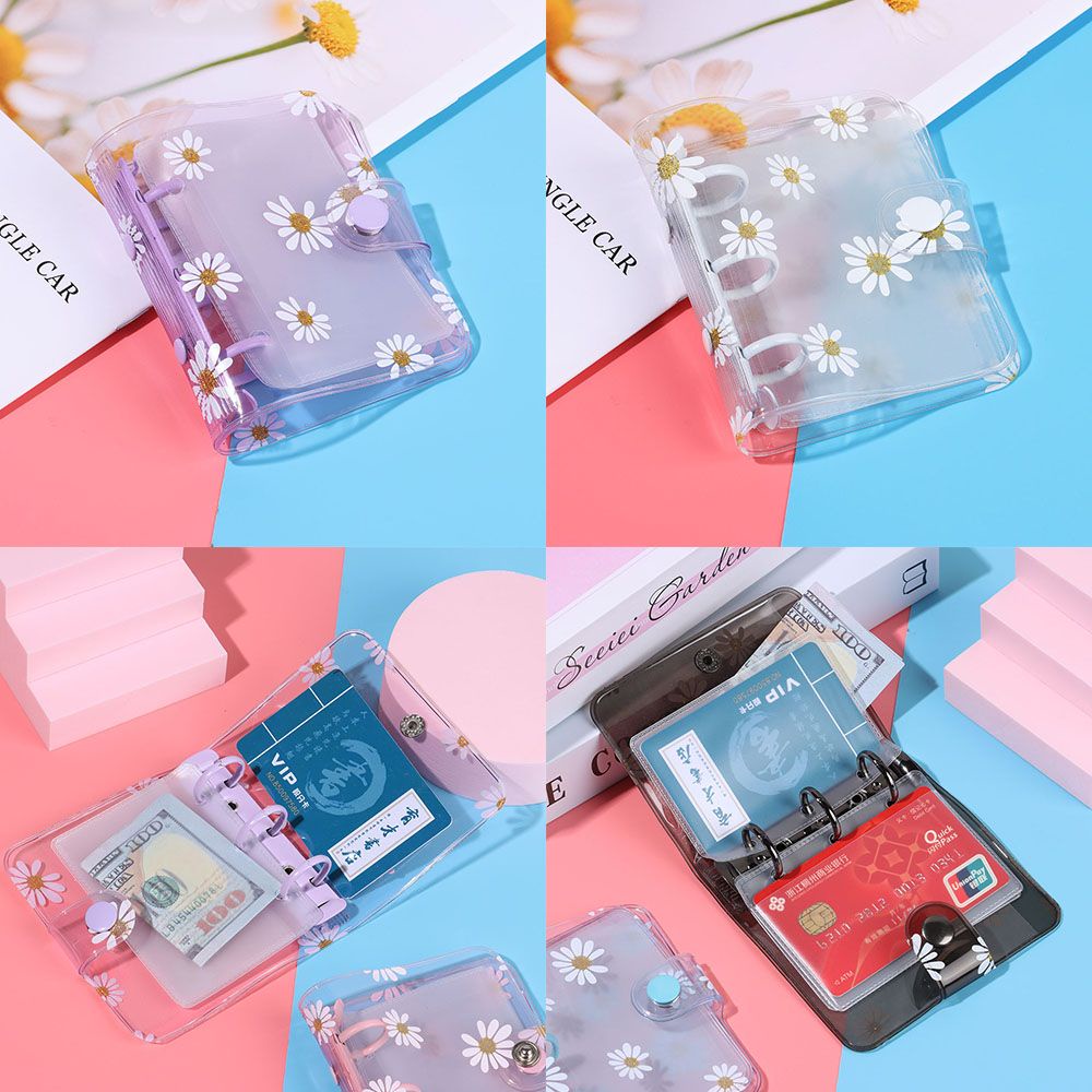 Daphne Bìa Kẹp Sổ Tay 3 Lỗ Họa Tiết Hoa Cúc Sáng Tạo