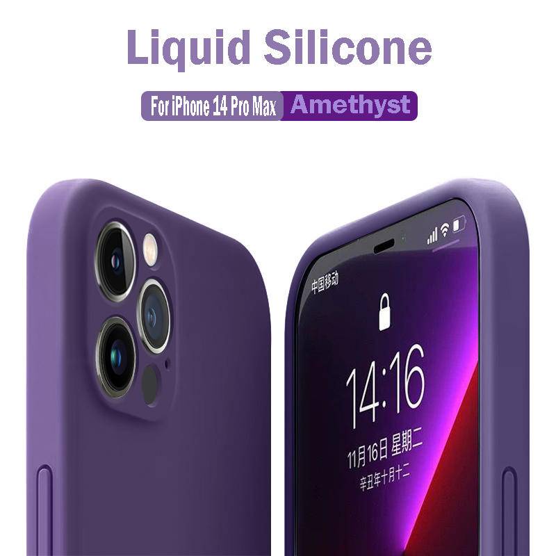 Ốp Điện Thoại Silicon Dẻo Chính Hãng Bảo Vệ Ống Kính Máy Ảnh Cho iPhone 12 13 14 Pro Max Plus 14 13