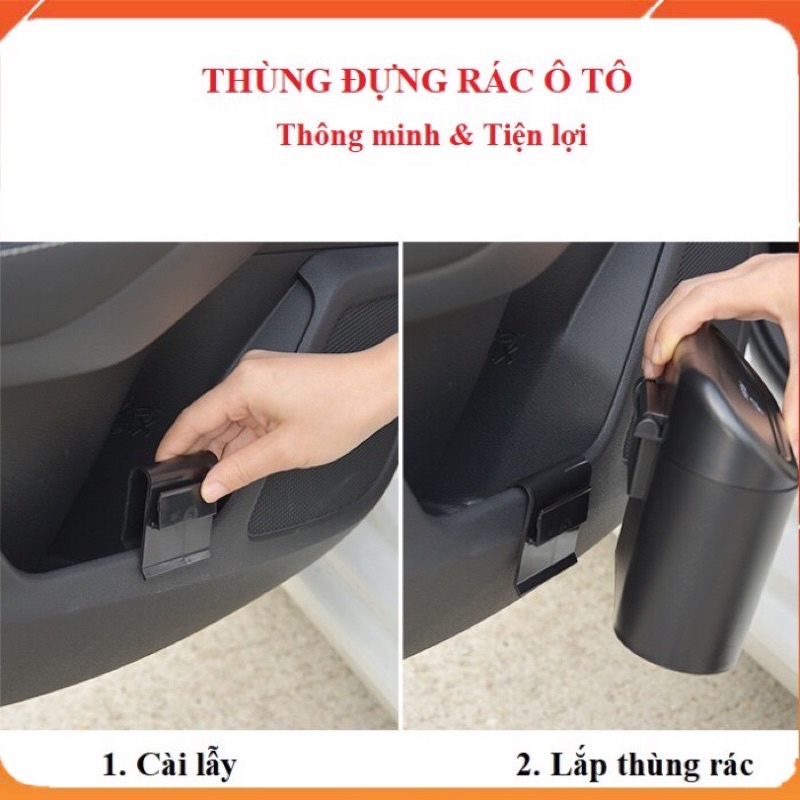 [TẶNG 1 CUỘN TÚI ĐỰNG RÁC]Thùng rác ô tô,thùng rác mini bảo vệ môi trường dùng trên ô tô[UY TÍN - CHẤT LƯỢNG]