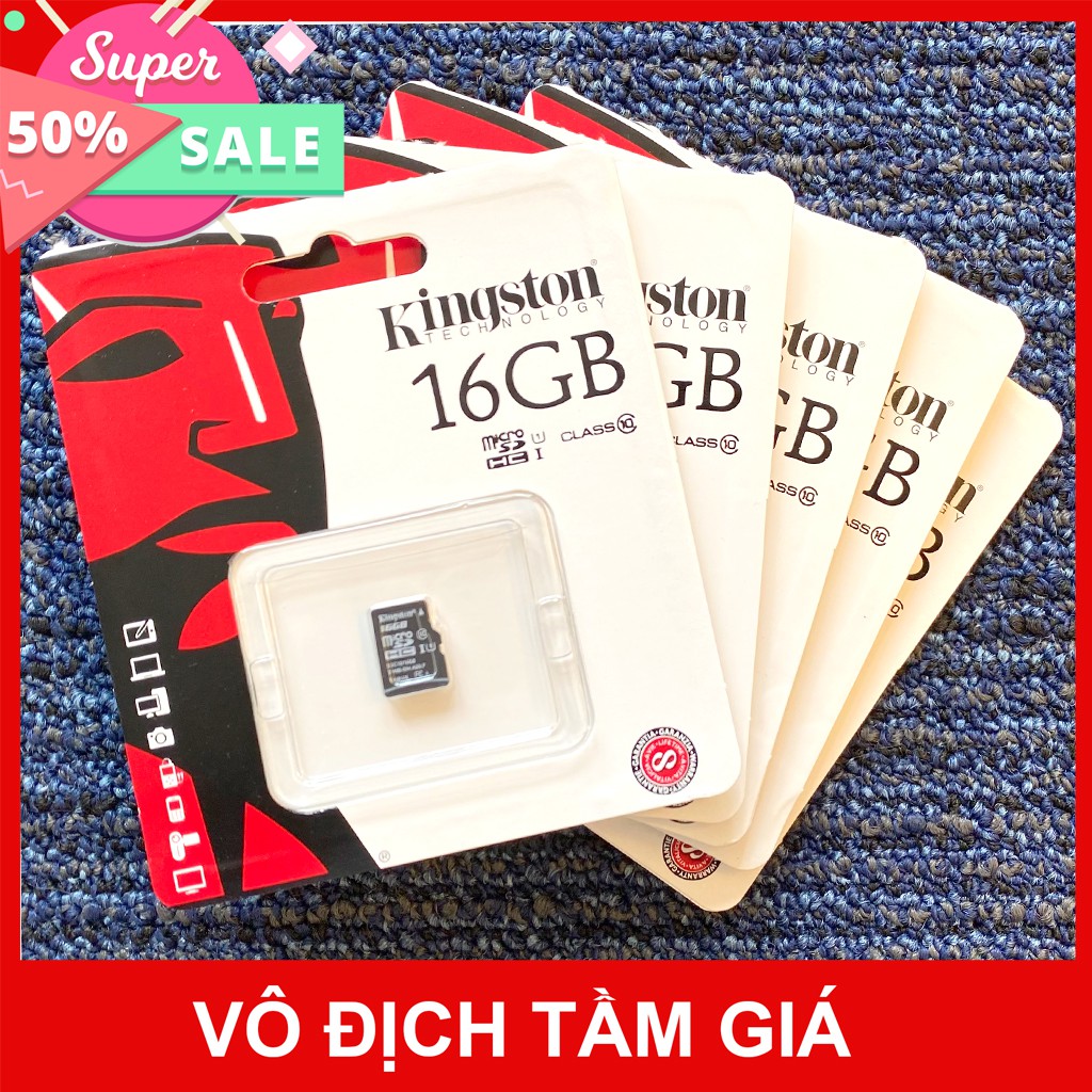 [Chính Hãng FPT] Thẻ nhớ Kingston Micro SDHC Class 10/ 16GB | BigBuy360 - bigbuy360.vn