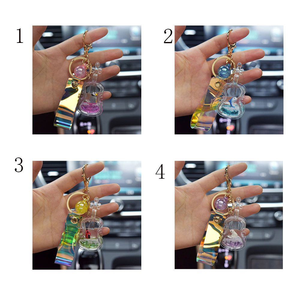 Móc Chìa Khóa Hình Đàn Violin Bằng Acrylic Thời Trang Nhiều Màu Sắc