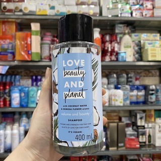 Dầu gội Love Beauty And Planet Volume And Bounty 400ml - xanh dương bồng bềnh