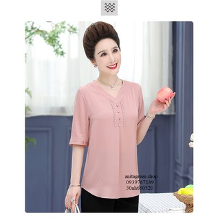 ÁO KIỂU THÊU HOA THANH LỊCH (thoi trang trung niên anitagreen)-nh660520