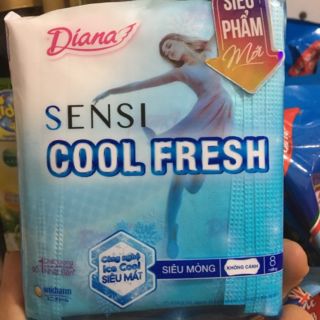 Băng vệ sinh Diana Sensi cool fresh siêu mát (8miếng)
