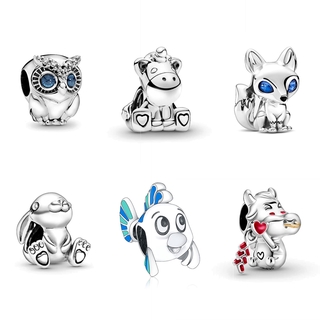 Hạt Charm Màu Bạc Ox Hình Động Vật Dễ Thương Vui Nhộn Thời Trang Cho Nữ