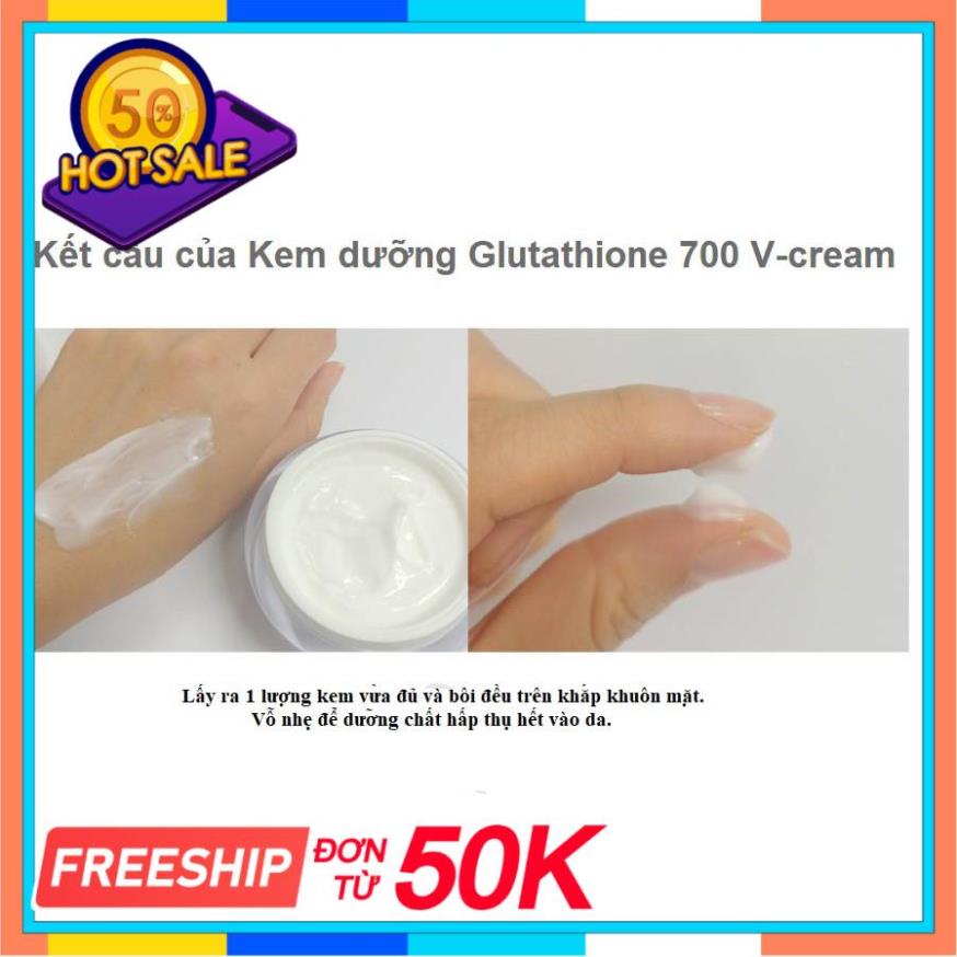 🎁SALE 50%🎁 Kem Dưỡng Trắng Da 7 Day Whitening Program Glutathione 700 V-Cream | BigBuy360 - bigbuy360.vn