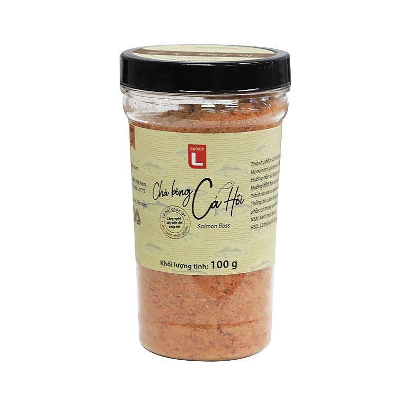 Mực rim me / Mực ngào đường / Chà bông cá hồi / Tép sấy giòn / Cá mai sấy giòn / Cá chỉ vàng cháy tỏi Choice L 90g/ 100g