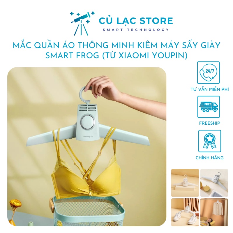 Mắc quần áo, móc treo kiêm máy sấy giày thông minh