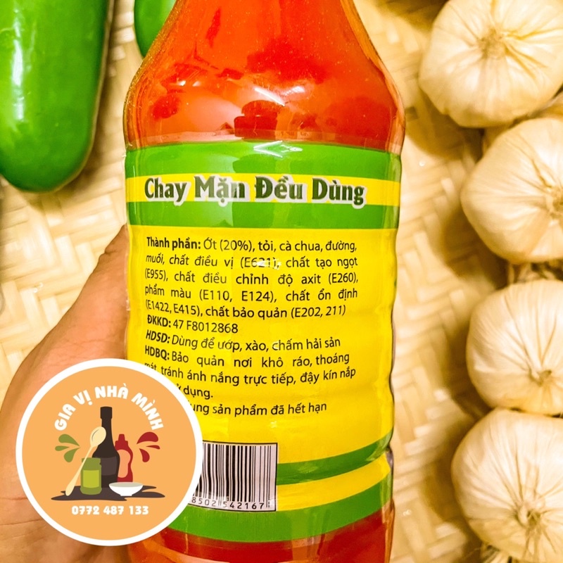 TƯƠNG ỚT HOA SEN ĐÓNG CHAI 700ML