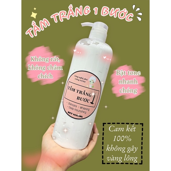 TẮM TRẮNG BODY 1 BƯỚC - Công nghệ phủ trắng Nano [Size 1kg] | BigBuy360 - bigbuy360.vn