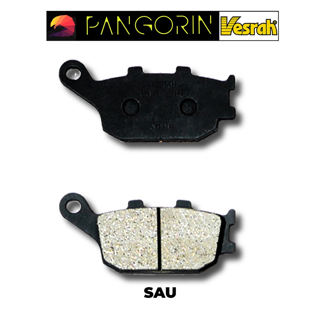 Vesrah - Bố thắng Má Phanh cho xe phân khối lớn mô tô Yamaha R1 2006-2014 bán kim loại Resin