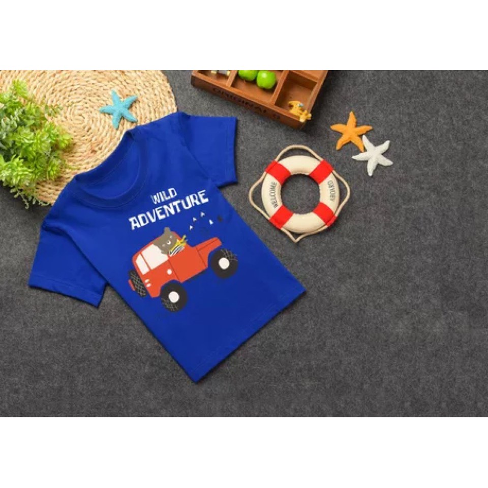 Áo phông trẻ em in hình vui nhộn - Chất cotton - Hàng Quảng Châu (A02)