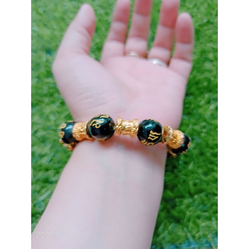 ❤Vòng Tay Phong Thủy Tỳ Hưu 12mm Hút Tài Vận, May Mắn Cho Người Đeo