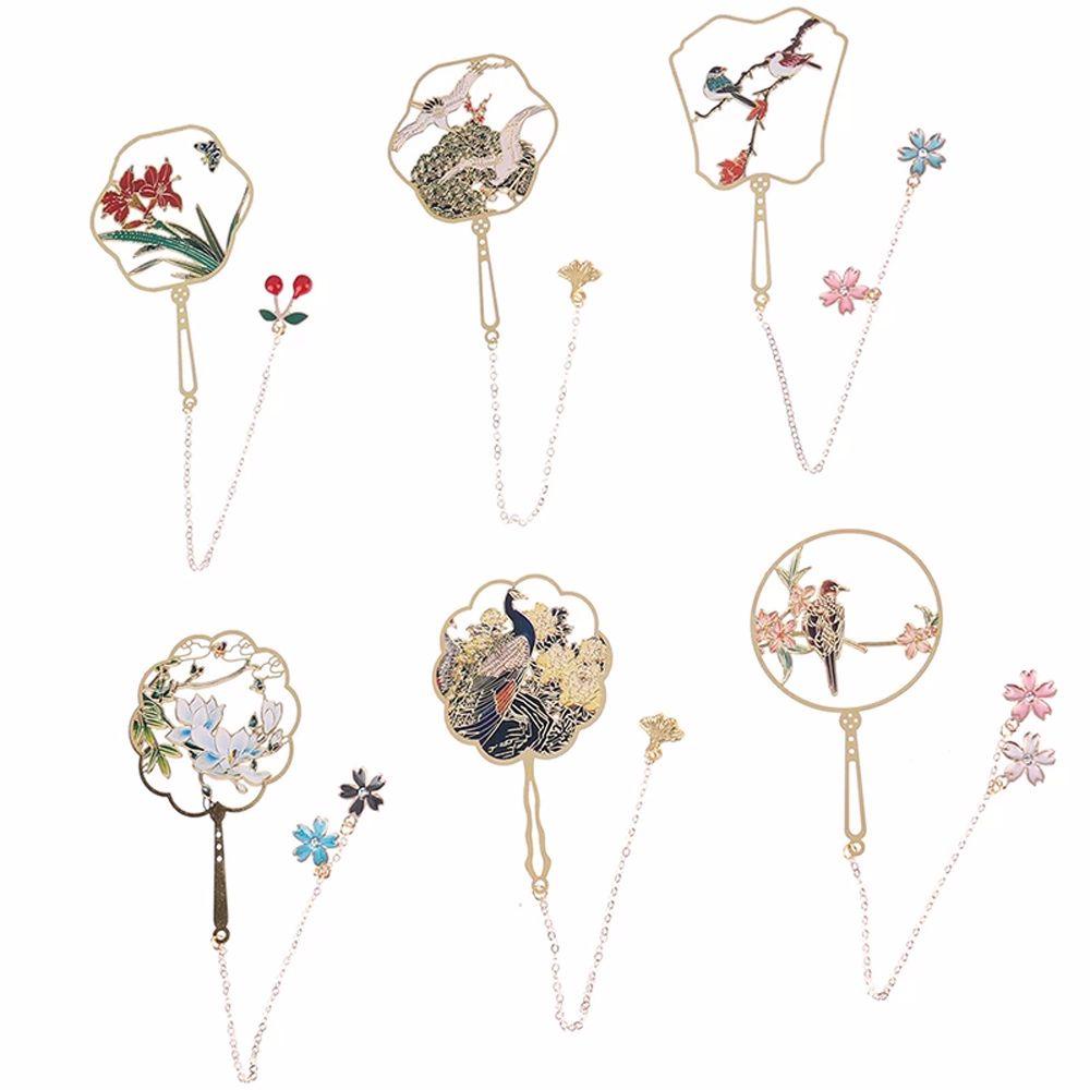 Thẻ Đánh Dấu Trang Sách Bằng Đồng Thau Màu Sắc Retro