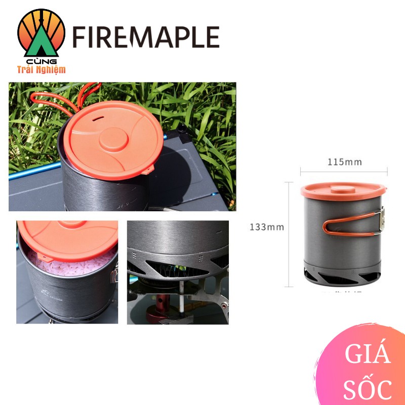 [CHÍNH HÃNG] Nồi, Ấm Siêu Tốc 1L Fire Maple FMC-XK6 Nhỏ Gọn Tiện Lợi Chuyên Dụng Cho Du Lịch, Dã Ngoại Cắm Trại