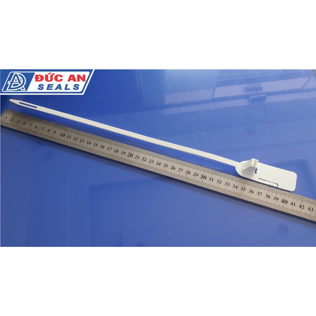10 chiếc - Seal khóa niêm phong kẹp chì dây nhựa răng cưa lớn tai xé DA42