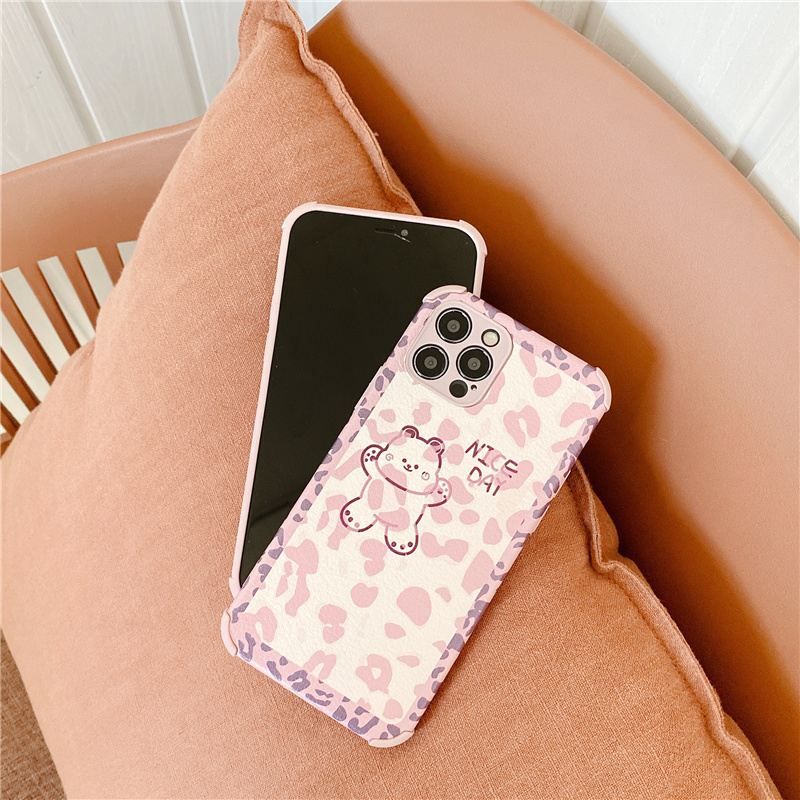Ốp Điện Thoại Nhựa Mềm In Hình Gấu Cho Iphone 12 Mini Pro Max 11 7 8 Plus | BigBuy360 - bigbuy360.vn