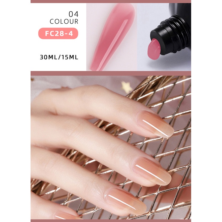 Bộ 3 Dụng Cụ Nối Dài Móng Tay 15ml Thời Trang Kèm Khuôn Tiện Lợi