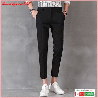 quần tây nam ống côn cao cấp co giãn 4 chiều,quần âu nam chất liệu vải lụa mịn mát 5 màu