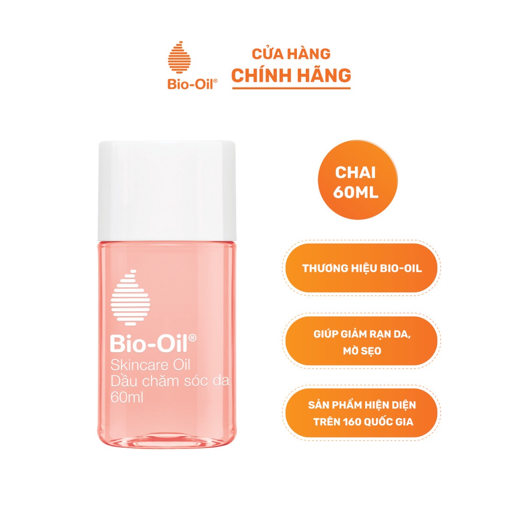 Dầu chăm sóc da giúp cải thiện rạn da, mờ sẹo và đều màu da - BIO-OIL SKINCARE OIL (chai 60ml)