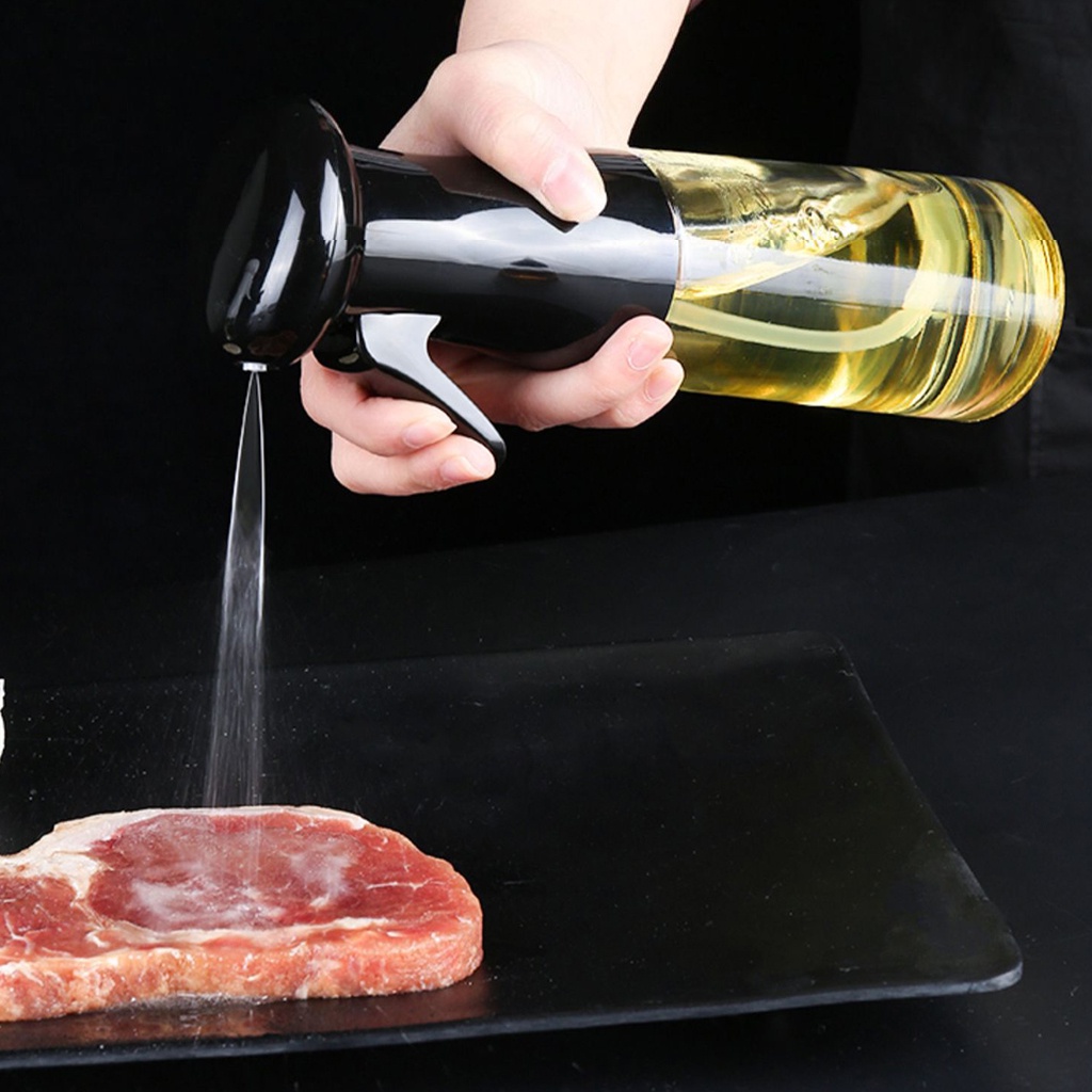 Bình Xịt Dầu Ăn Phun Sương Cho Nồi Chiên Không Dầu Cao Cấp Loại Lớn (Chai Thủy Tinh 200ml)