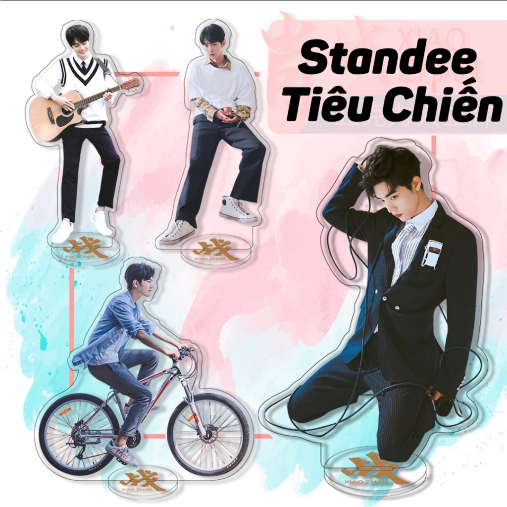 Standee Tiêu Chiến - Mô hình XiaoZhan 15cm - Giá đỡ bằng Acrylic nhỏ để bàn trang trí