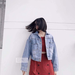 [ẢNH THẬT] ÁO KHOÁC JEAN FORM NGẮN _MỚI NHẤT NHÀ GIN