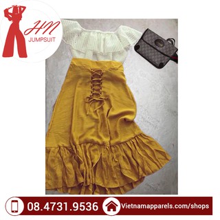 Set Váy đũi đuôi cá kèm áo trễ vai ren