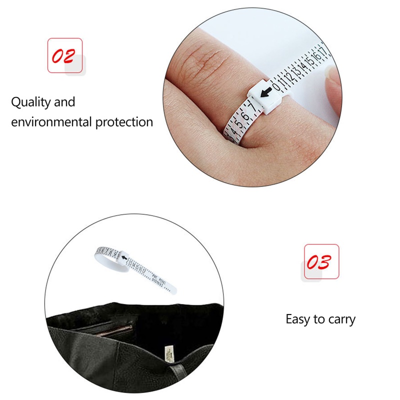 Dụng Cụ Đo Kích Thước Ngón Tay Độ Phủ Cao Dùng Để Đo Kích Thước Nhẫn