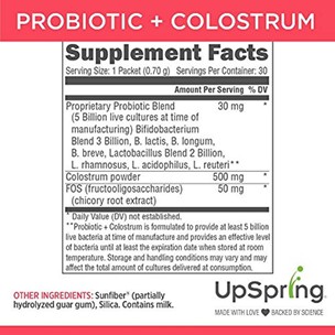 Sữa non và men vi sinh UpSpring Probiotic + Colostrum ( 30 gói )