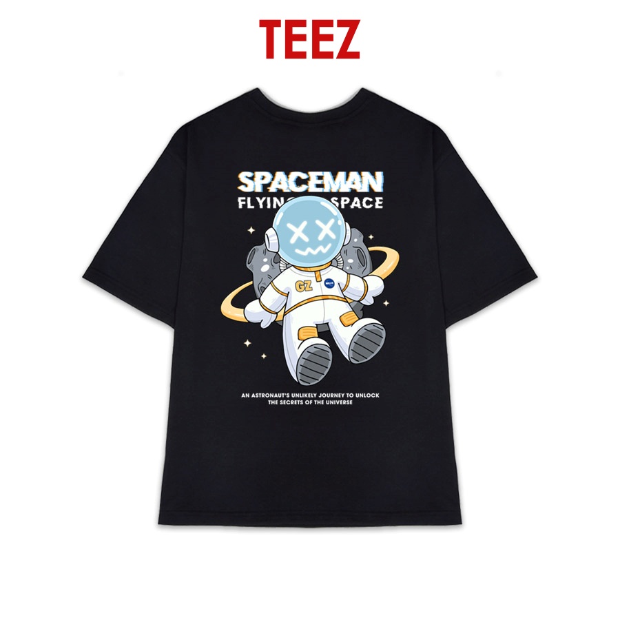 Áo Phông Đen TEEZ - Áo Thun Form Rộng Tay Lỡ Unisex Nam Nữ Bigsize - TV5069 Đẹp