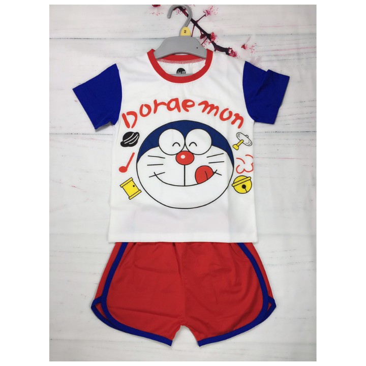 [ THẤM HÚT MỒ HÔI] - Đồ bộ bé trai hình DOREMON - Đồ bộ đẹp từ 9-36kg - Thun cotton - Tomchuakids