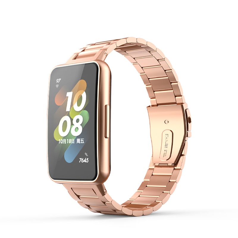 Dây Đeo Thay Thế Chất Liệu Thép Không Gỉ Cho Đồng Hồ Thông Minh Huawei Band 7