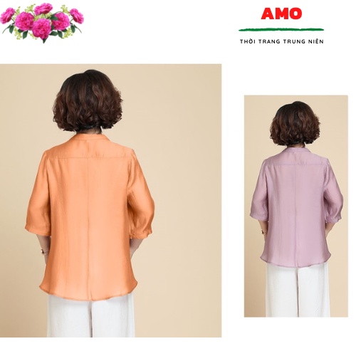 ÁO SƠ MI TRUNG NIÊN CAO CẤP sơ mi đũi thêu 2 màu