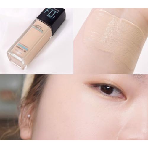 Kem Nền Mịn Và Lì Cho Da Dầu Maybelline Fit Me Foundation Matte + Poreless Normal To Oily SPF 22