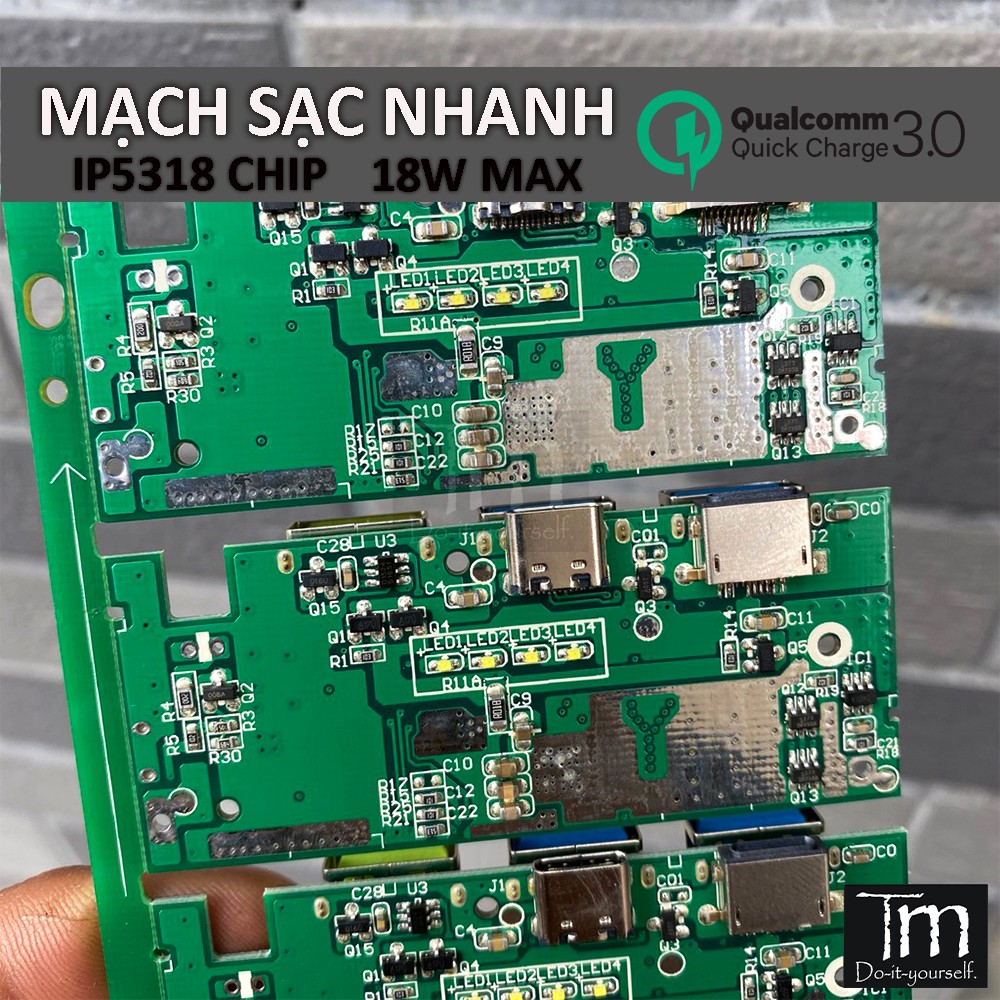 Mạch Sạc Dự Phòng Sạc Nhanh QC 3.0 IP5328