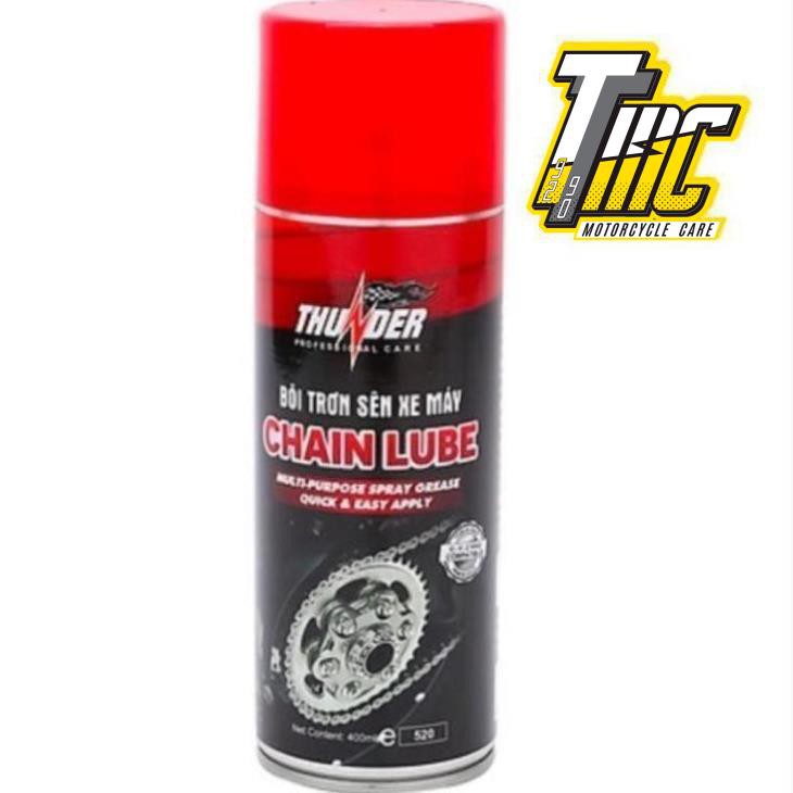 Dưỡng sên xích xe máy, mô tô Thunder Chain Lube 400ml