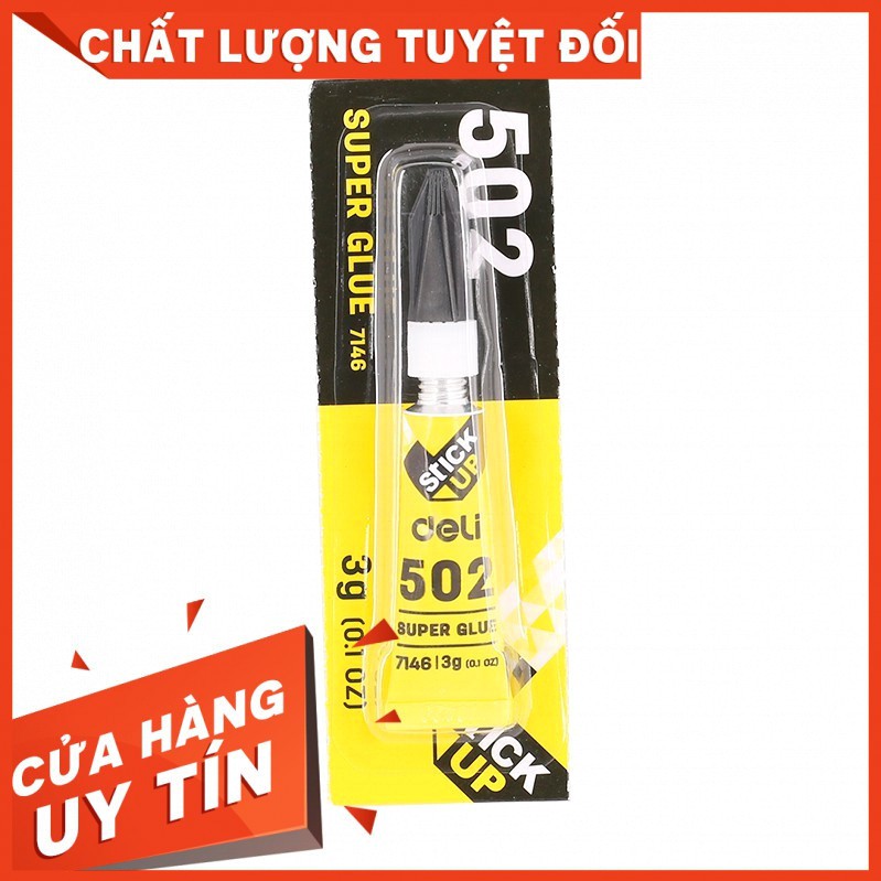 Keo 502 deli (1 tuýp 3gr)