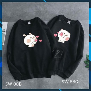 [HOT] Áo sweater dài tay - áo đôi tình yêu cute mẫu HOT nhất